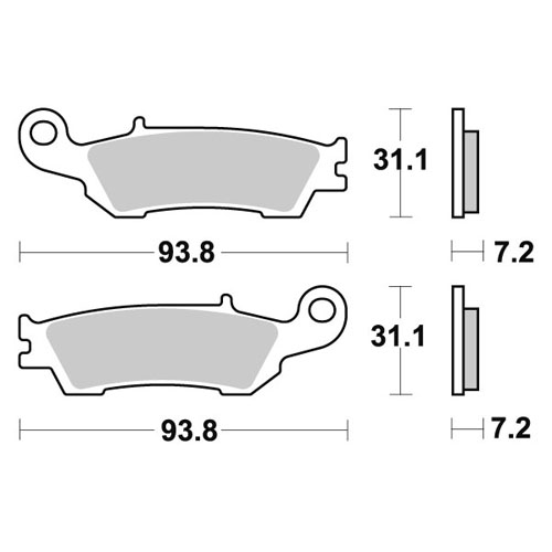 Brake pads WRP Yamaha WR 450 F (16-20) front standard WG-7440-F4